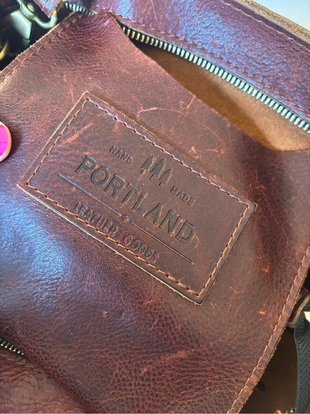 Brown Leather Convertible Shoulder Tote - Timeless Everyday Carry - Picture 8 of 8